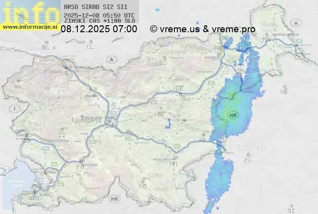 Radarska karta padavin