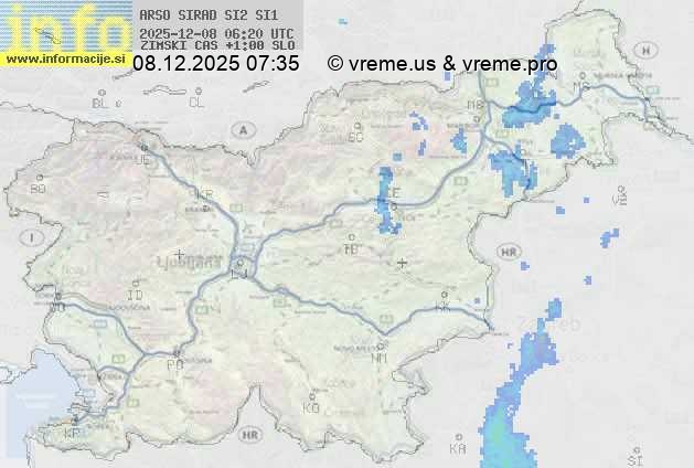 Radarska karta padavin