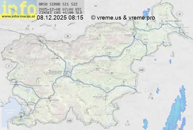 Radarska karta padavin