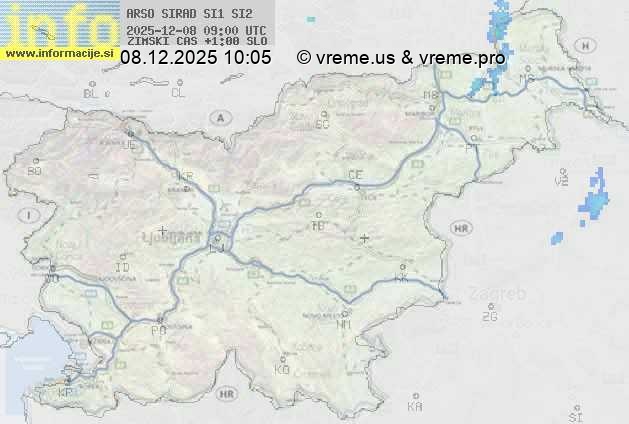 Radarska karta padavin