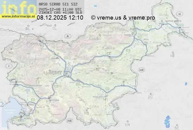 Radarska karta padavin