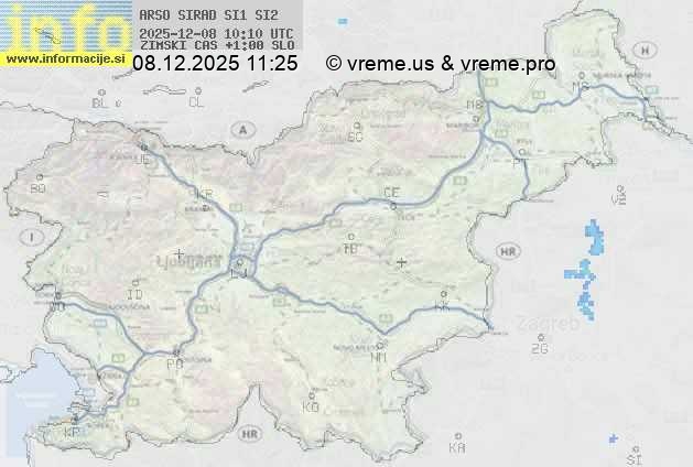 Radarska karta padavin