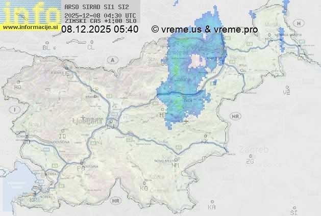 Radarska karta padavin