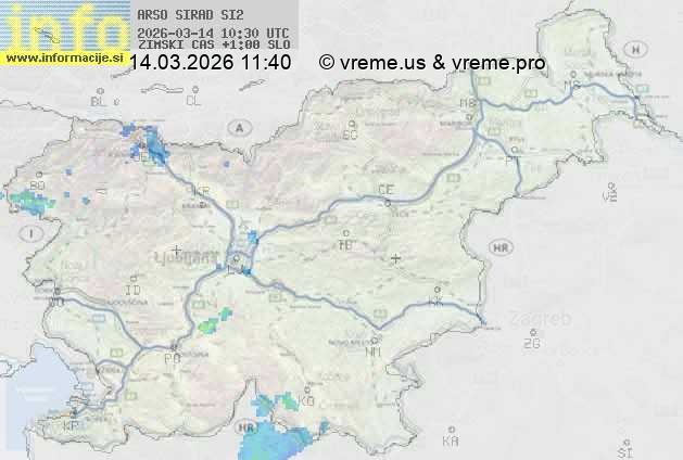 Radarska karta padavin