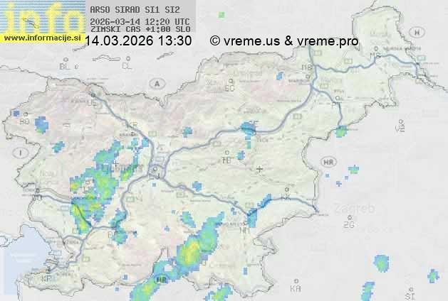 Radarska karta padavin