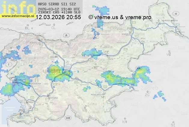 Radarska karta padavin