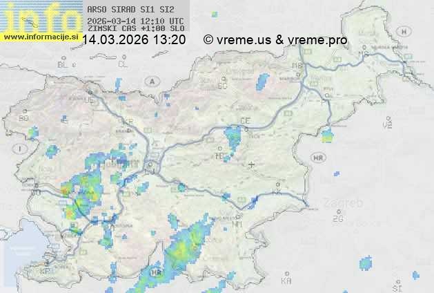 Radarska karta padavin