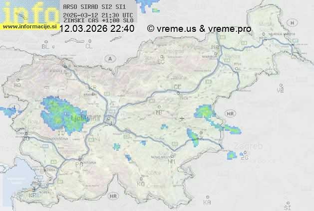 Radarska karta padavin