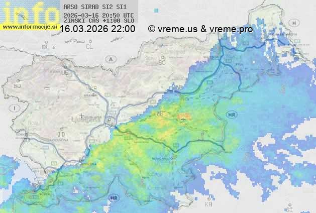 Radarska karta padavin