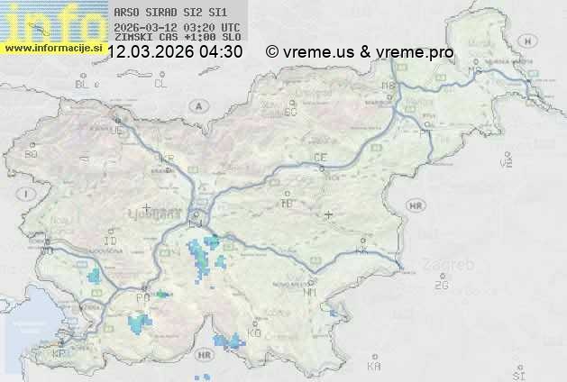 Radarska karta padavin
