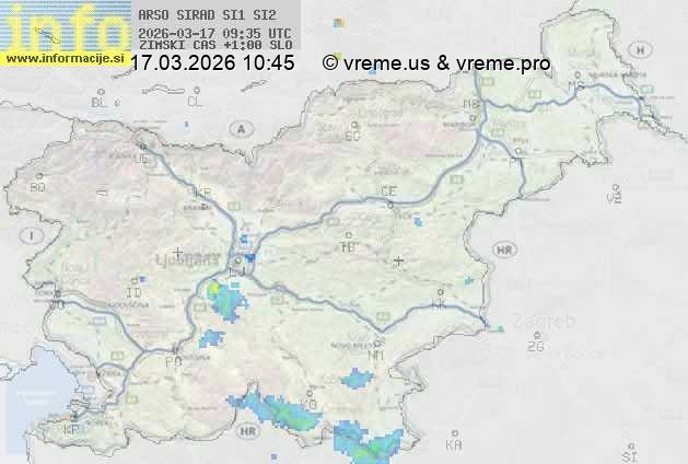 Radarska karta padavin