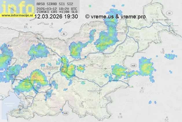 Radarska karta padavin