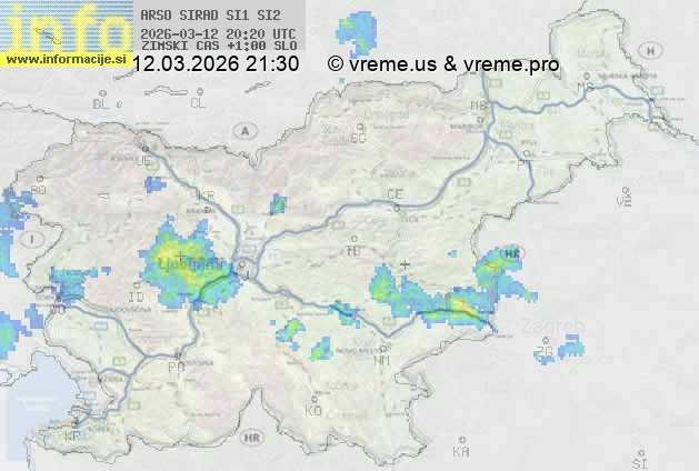 Radarska karta padavin