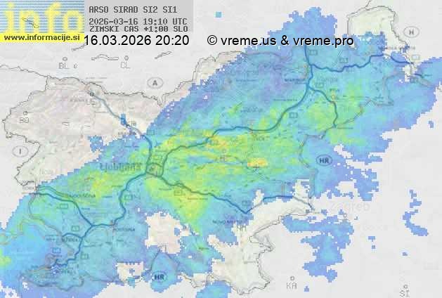 Radarska karta padavin