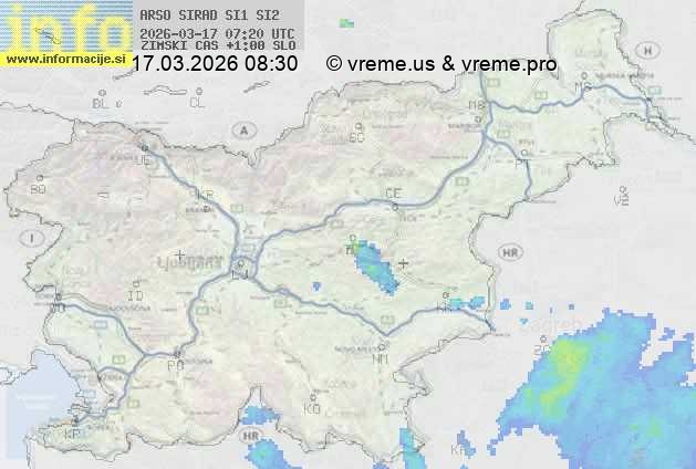 Radarska karta padavin