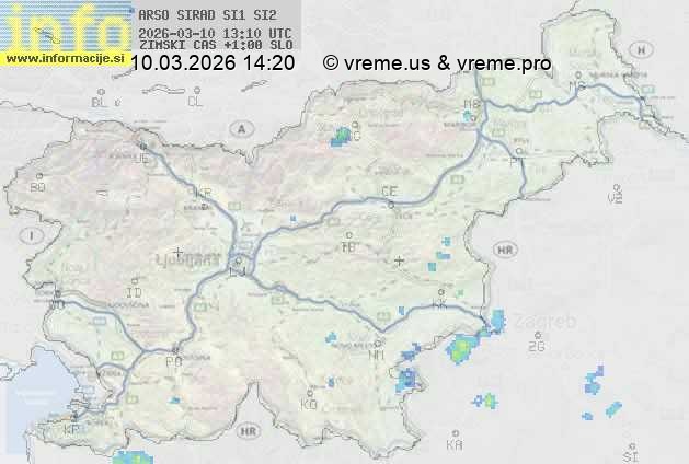 Radarska karta padavin