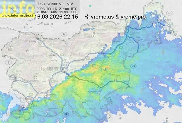 Radarska karta padavin
