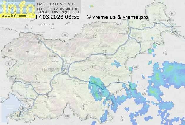 Radarska karta padavin