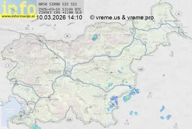Radarska karta padavin