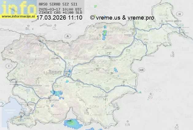 Radarska karta padavin