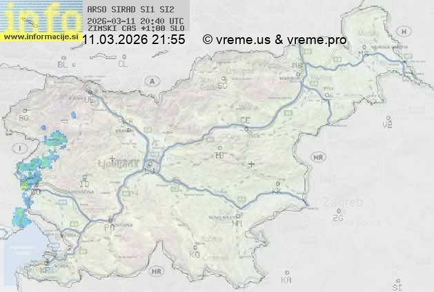 Radarska karta padavin