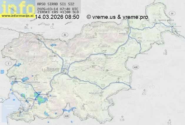 Radarska karta padavin