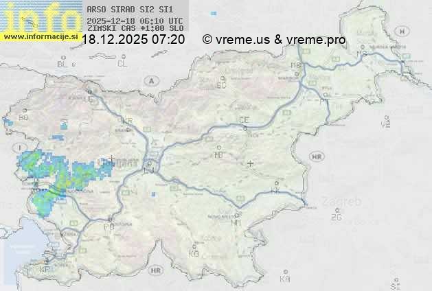 Radarska karta padavin