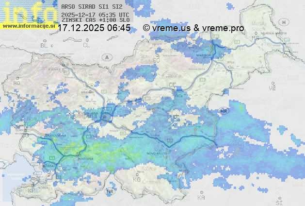 Radarska karta padavin