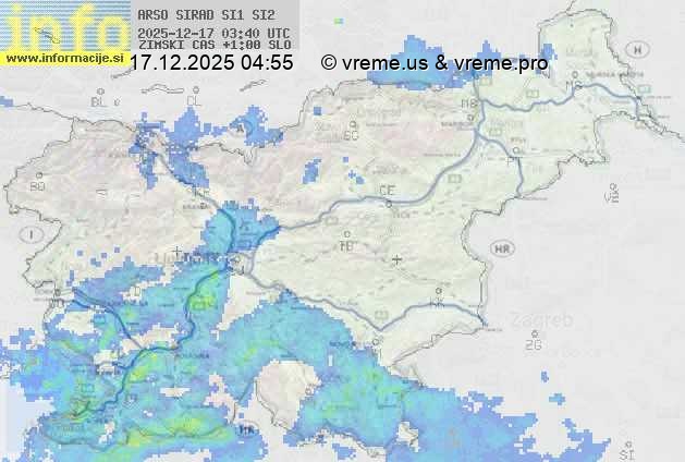 Radarska karta padavin