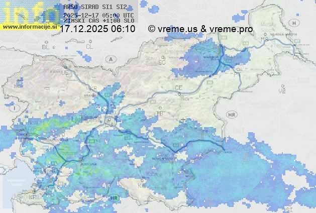 Radarska karta padavin