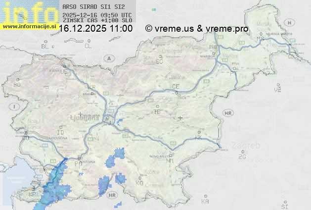 Radarska karta padavin