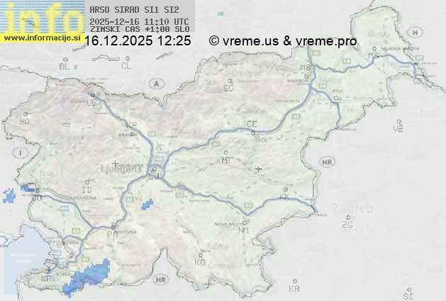 Radarska karta padavin