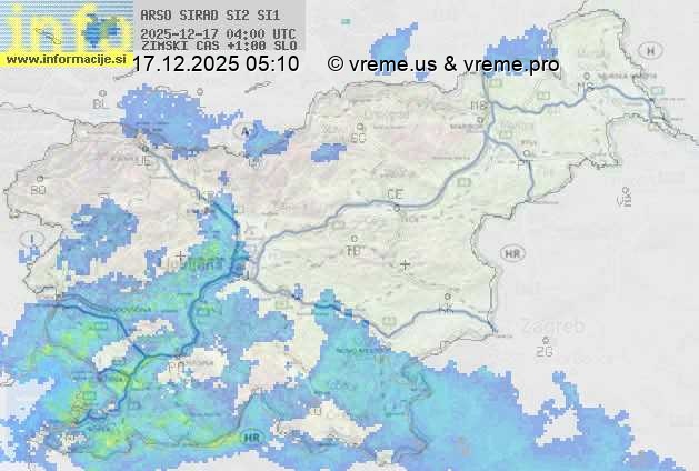 Radarska karta padavin