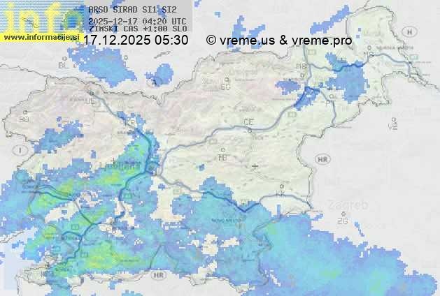 Radarska karta padavin