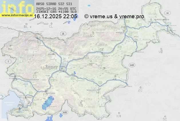 Radarska karta padavin