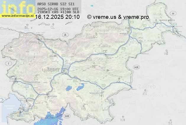 Radarska karta padavin