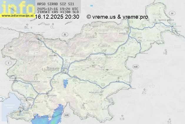 Radarska karta padavin