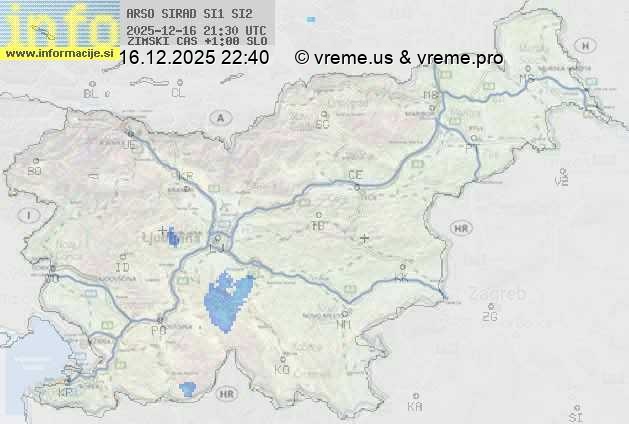 Radarska karta padavin