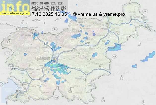 Radarska karta padavin
