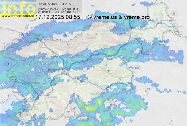 Radarska karta padavin