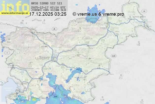 Radarska karta padavin