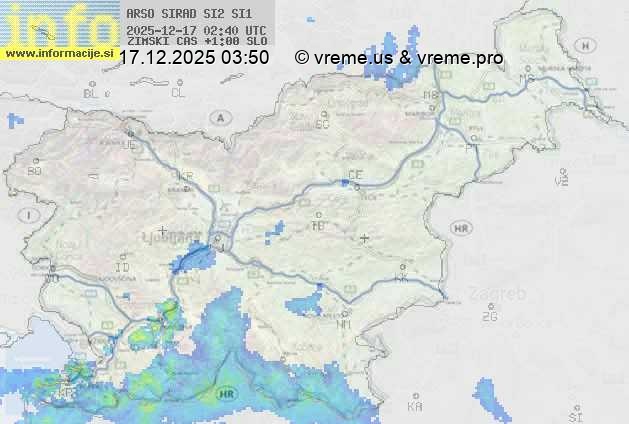 Radarska karta padavin