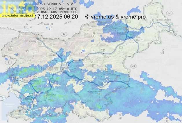 Radarska karta padavin