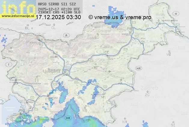 Radarska karta padavin
