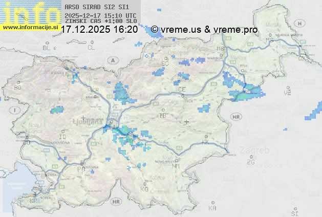 Radarska karta padavin