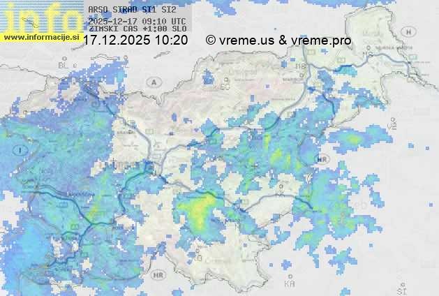 Radarska karta padavin