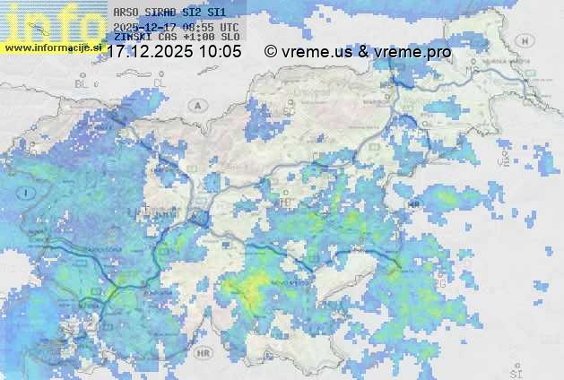 Radarska karta padavin
