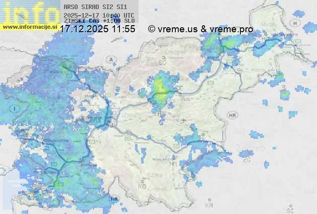 Radarska karta padavin