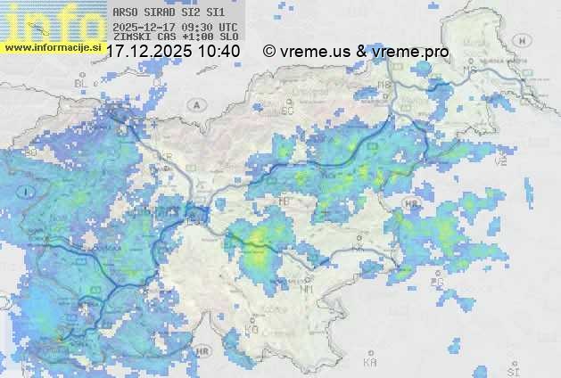 Radarska karta padavin