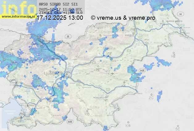 Radarska karta padavin
